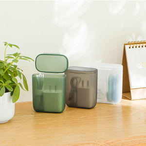 Multifunction Makeup Cotton Pad Storage Box for Cotton Swab Rod Cosmetics Jewelry Bathroom Qtip Container Lipstick Organizer Box