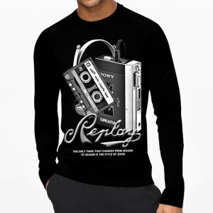 REPLAY | Kaos Lengan Panjang Pria & Wanita | Distro | Sablon | Murah | Produk Lokal | CIAO.ID