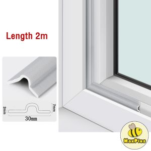 MaxPlus 2m Waterproof Foam Seal For Sliding Window Door Gap Window Sealing Strip Sealer Self Adhesive Tape