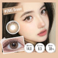 Magister คอนแทคเลนส์, คอนแทคเลนส์สายตาสั้น, OMG Brown, คอนแทคเลนส์ขนาดเล็ก, คอนแทคเลนส์สี, สีเทา, สีน้ำตาล, สีฟ้า, ขนาดมินิ, 1 คู่/2 เลนส์ + ฟรี. 