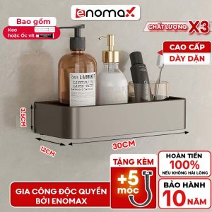 Kệ nhà tắm ENOMAX đựng đồ trong phòng tắm dán tường siêu chắc. Chất liệu nhôm hàng không cao cấp dày dặn  chống gỉ sét.