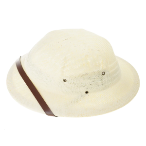 Handmade Straw Hat Elegant PU Belt Decorated Sun Hat for Women Party British Pith Hat Straw Knitted Straw Hat