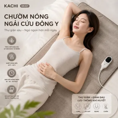 Thảm Điện Ngải Cứu Kachi MK421: Giải Pháp Trị Liệu Đông Y Toàn Diện Ngay Tại Nhà