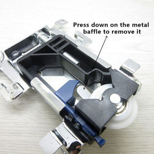 [HUSTOM] COD ล้อเปิดสำหรับตู้ชิ้นส่วนประตูตู้เสื้อผ้าบานเลื่อนล้อบน ล่าง ล้อวิ่ง ไกด์ชุดรางเลื่อนแบบแขวนติดด้านข้าง