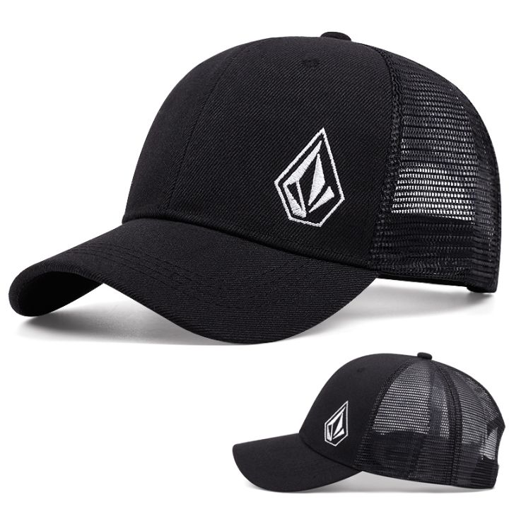 Fashion Diamond Label Trucker Cap for Men Women Breathable Hip Hop Baseball  Cap Casual High-quality Mesh Hat Adjustable