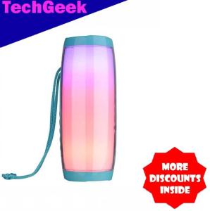 T&G TG-157 LED Colorful Lights Dual Speaker Subwoofer Portable Sports Bluetooth with Strap Multi Function