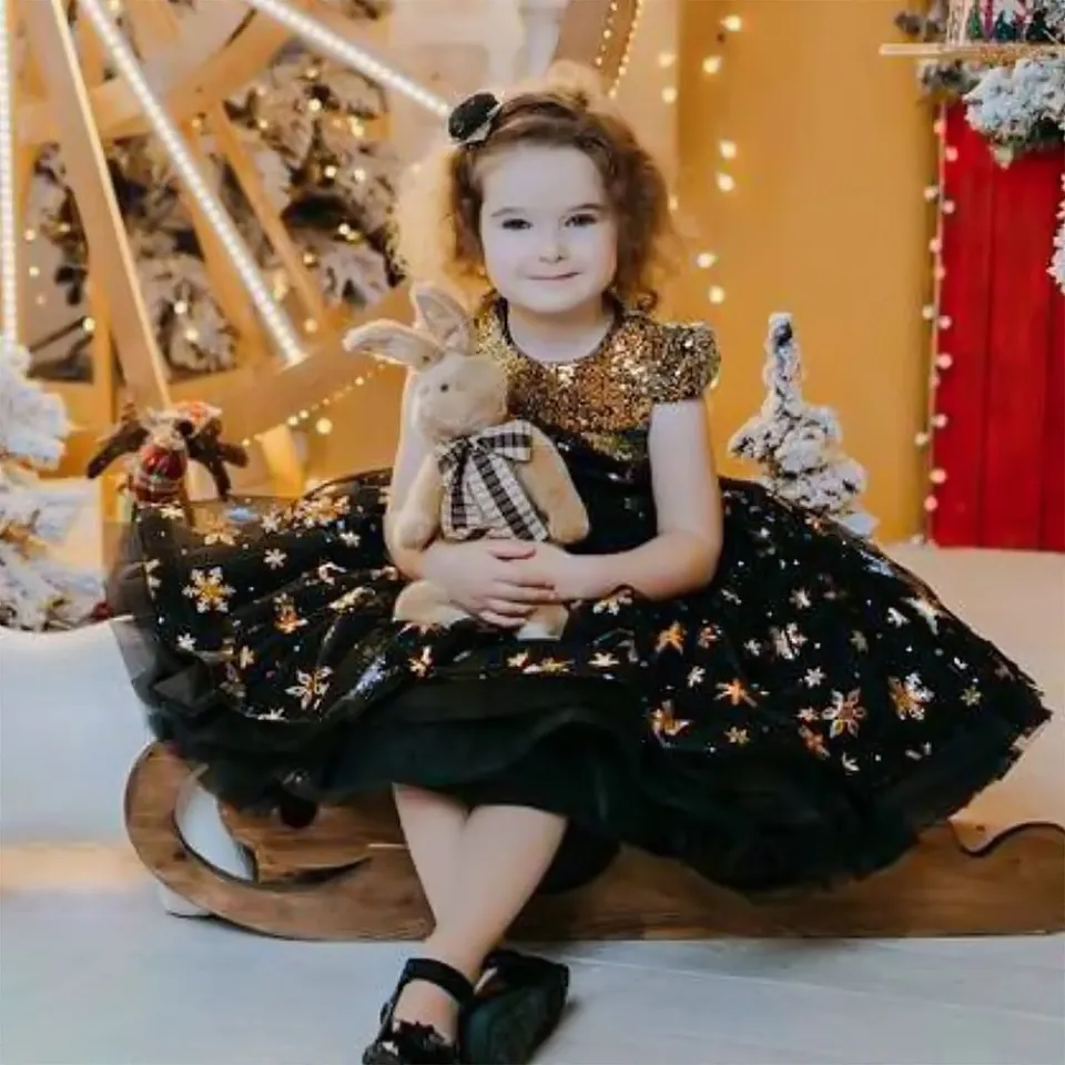 Gold christmas dresses for toddlers best sale