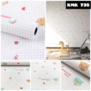 WALLPAPER WALPAPER STICKER DINDING BEAR LUCU KEREN 738 STIKER DAPUR KAMAR MANDI WATERPROOF