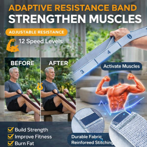 Resistance Band Yoga Stretch Band Elastic Fitness Band Strengthen Waist & Legs for Elderly Stretching Training Equipment
