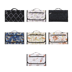 Thay Đổi tấm lót có viền Splashproof tã trẻ em tấm lót dự phòng Có Thể Gập Lại In Mô Hình Diapering Tấm Bảo Vệ Ga Trải Giường Pad