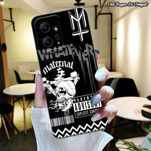 Softcase Casing XIAOMI REDMI NOTE 12 4G Silikon PRO CAMERA TERBARU Fashion MATERNAL Series Softcase Premium Gelombang - Cassing Hp - Murah Meriah - Bisa Untuk Pria dan Wanita Hotinga Happy case Anasuy Lasi Case - Bisa COD