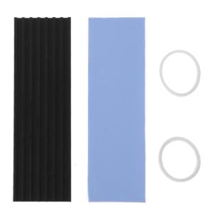 Aluminum Cooling Heat Sink Thermal Pads Heat Dissipation Radiator Thickness 3mm for M.2 N80- PCI-E NVME M2 SSD Heatsink