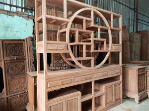 Tủ kê đồ vuông rộng gỗ hươngkt vuông 197 mẫu cánh mở và ngăn kéo