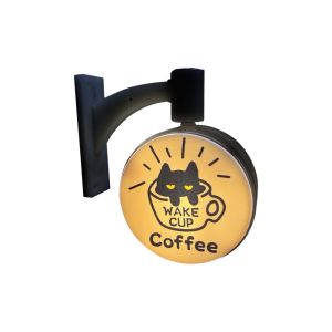 GONOVO Creative Atmosphere Coffee Corner Light Sign ic Retro Style Miniature Pegboard Refrigerator Sticker Exquisite Decoration Mini Luminous Lightbox Coffee Shop