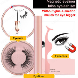 Magnetic False Eyelashes and Eyeliner Set with Applicator