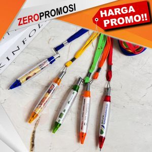 Promosi Pulpen Cabe Tali Insert Paper Custom