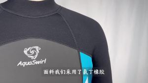 [Warrior2] Men Ladies 3mm Wetsuit Neoprene Warm Swimming Diving Long Sleeves Deep Snorkeling Surfing Suit Women Swimwear