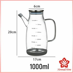 PHM กาแก้วใส ใส่น้ำมัน 600/800/1000ml เหยือกใส่น้ำมัน ขวดใส่ซอส เหยือกใส่ซอสปรุงรส oil bottle