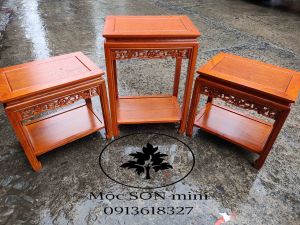 Đôn chiện bày đô 2 tầng hình chữ nhật gỗ hươngđôn bàn 2 tầng kêcỡ mặt 40x60 có 4 cỡ cao là 50cm60cm70cm80