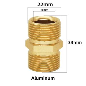 M22/15mm Adaptor Pressure Washer Pump Hose Outlet Connector For Karcher Cleaning Machine
