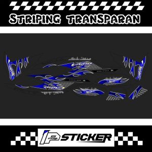 STIKER UV STRIPING STICKER TRANSPARAN HOT WHEELS VARIO NEW 125/150 2018-2019-2020 HOT WHEELS VIRAL KEREN PREMIUM TRANSPARANT IP PROJECT