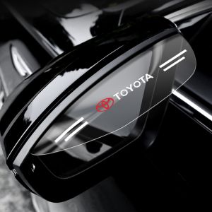 2pcs Car Rear View Mirror Rain Eyebrow Rainproof Cover For Toyota Vios Hilux Yaris Rush Corolla Cross Avanza Innova Fortuner RAV4 Camry Harrier