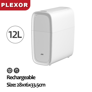Plexor 12L Intelligent Sensor Trash can with Covers Automatic Adsorption Bag Garbage Bins with Lid Slim Waterproof Trash Bins for Toilet or Any Narrow Space