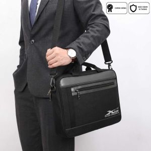 Cặp Laptop Đa Năng Xbags Simple Chống Nước Chống Sốc Quai Đeo Ẩn Tiện Lợi Màu Đen Sang Trọng Chuyên Nghiệp Đựng Vừa Laptop 15.6 Inch!