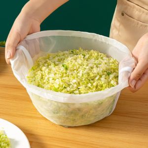 Reusable Drawstring Filter Bag Water Squeeze Pocket Anti-leakage Nylon Fine Mesh Cloth Pouch