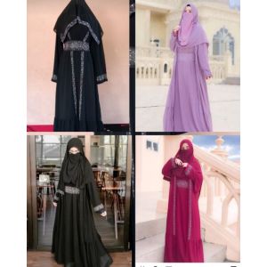 [ABAYA ORI] NAUZAIN + SET PASMINA GAMIS MEWAH VIRAL/GAMIS KEKINIAN/GAMIS LEBARAN 2024 TERBARU