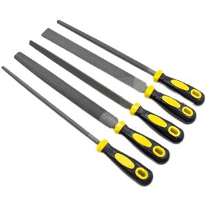5pcs Metal File Mini Assorted Rasp Diamond Needle Flat File Set Tool Jewelry Wood Grinding