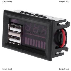 [COD] Laogeliang เครื่องวัดระดับแบตเตอรี่ Car12V แรงดันไฟฟ้าและจอแสดงพลังงานของรถยนต์ดิจิตอลโวลต์มิเตอร์แบตเตอรี่ LED ไฟแสดงระดับการชาร์จแบตเตอรี่ตะกั่ว-acidlithium
