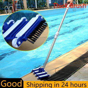 【Free Cleaning Brush】14inch Swimming Pool Cleaning Brush Professional Pool Vacuum Cleaning Tool Swimming Pool Cleaner Set Bottoms Net Pool Filter Cleaner Brush Swimming Pool Cleaning Accessories