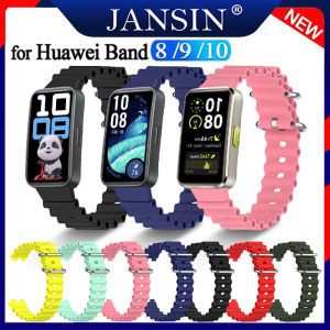 Ocean Strap for huawei Band 10 9 8 Sport silicone Replacement Wristband bracelet for huawei Band 8 9 10 SmartWatch WatchBand Accessories