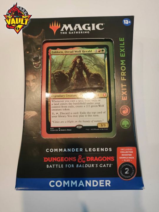 mtg faldorn commander deck Amazon.com: Ultra Pro - Magic: The Gathering Battle for Baldur's Gate,  Commander Legend 100+ Deck Box (Faldorn, Dread Wolf Herald)