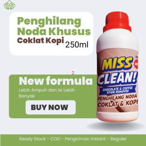 Miss Clean Pembersih Noda Coklat Kopi Luntur Pada Pakaian Baju