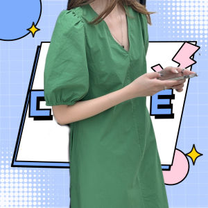 QJshop ความน่ารักที่คู่ควร ชวนให้มาซื้อชุดเดรสรุ่นนี้ แขนจั๊มตุ๊กตาน่ารักปิ๊งปิ๊ง ใส่แล้วคือดือ ว่าบ่ด้าย จัดเลยสิค๊า