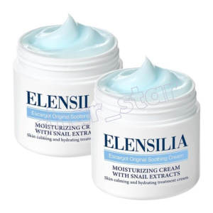 Elensilia Escargot Original Soothing Snail Cream Korean Moisturizing Extract Hyaluronic