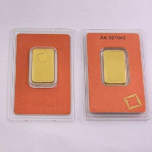 【discount store】1g/2.5g/10g/20g/31g/50g Swiss Gold Bar Seal Packaging Independent Serial Number No Magnetic