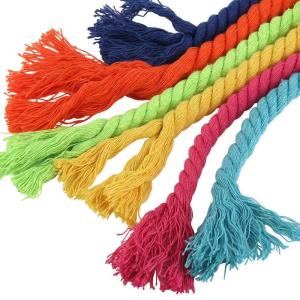 2Meters 10MM 3 Shares Twisted 100% Colorful Cotton Cords/Rope for Bag Home Decor DIY Textile Accessories