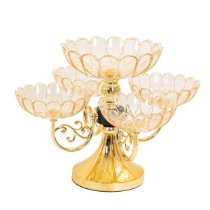 Multi-layer Rotatable Fruit Plate - High-end Household Fruit and Snack Display Plate