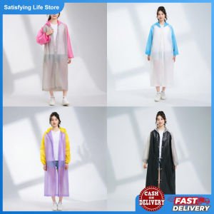 EVA Raincoat Waterproof Raincoat Outdoor Hiking Portable Adult Poncho Raincoat Emergency Anti-Rain Coat New Fashion Colorful Choice