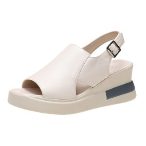 [Free Shipping] Poheng Liang 2025 Summer New High-Heeled Korean-Style Platform Sandals With Criss-Cross Straps And Open-Toe Design For Women