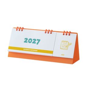DIVATEN Simple Design 2027 Desk Calendar Stand Style Mini Size Notepad Calendar Practical Triangle Shape Triangle Calendar Office Use