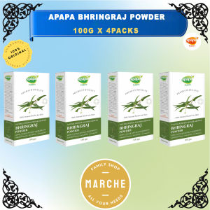 4X APAPA Bhringraj Hair Powder 100g #Marche Family Shop#