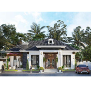 14x10m Bản Vẽ Thiết Kế Nhà Mái Nhật Đẹp Hiện Đại Sang Trọng. In Giấy A3 ảnh 3D màu gồm Kiến Trúc Kết Cấu Điện Nước.