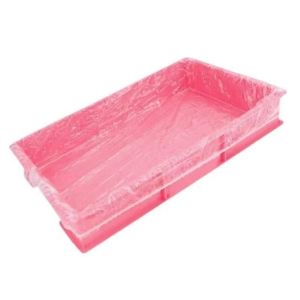 50Pcs Disposable Rabbit Cage Tray Cover Elastic Large Size Pet Disposable Film Cover Litter Mat Plastic Film Cage Tray Mat Rabbit Cage