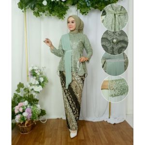 Setelan Tunik Selendang Asyifa/Kebaya Wisuda/Kebaya Pesta
