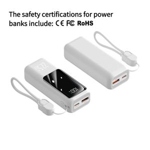 LYNXZ DX449 3C Certification Power Bank 10000mAh PD20W Max22.5w Type-c Charging Bank for Android Cell Phone Smart Watch