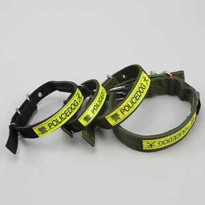 dây đeo cổ cho chó vòng cổ chó POLICEDOG phản quang kèm khoen chống xoắn 4 kích cỡ